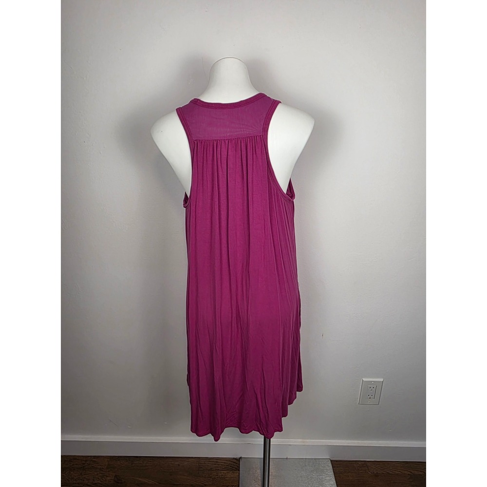 Shebird Womens Purple Sleeveless Tank Dress Casual Built In Bra Women's 8 - Picture 2 of 6